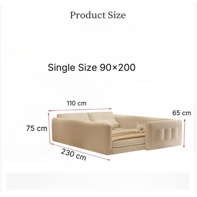 Upholstered Bed Frame with Sides Guardian and Headboard - Single Size 90 × 200