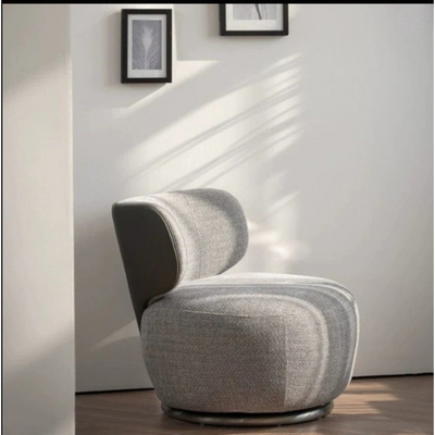 Armless Cozy Swivel Chair - Gray