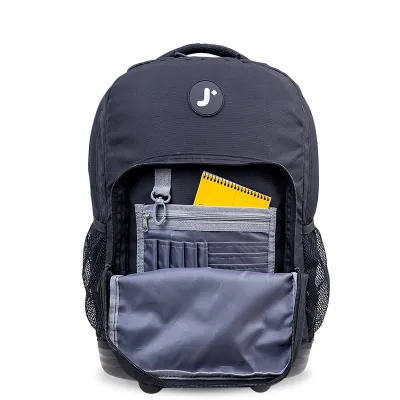 J World New York Sunrise Kids Rolling Backpack - BLACK