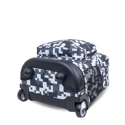 J World New York Sunrise Kids Rolling Backpack - Camo
