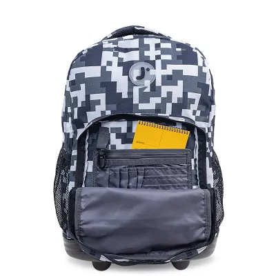 J World New York Sunrise Kids Rolling Backpack - CAMO
