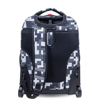 J World New York Sunrise Kids Rolling Backpack - Camo