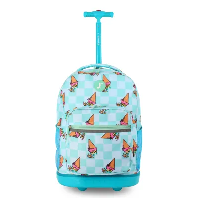 J World New York Sunrise Kids Rolling Backpack - Ice Cone