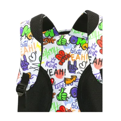 J World New York Unisex-Adult Cornelia Laptop Backpack - STREET ART