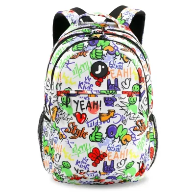 J World New York Unisex-Adult Cornelia Laptop Backpack - Street Art