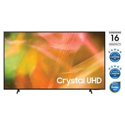 Samsung 75 Inch 4K UHD Smart LED TV UA75AU8000, Black