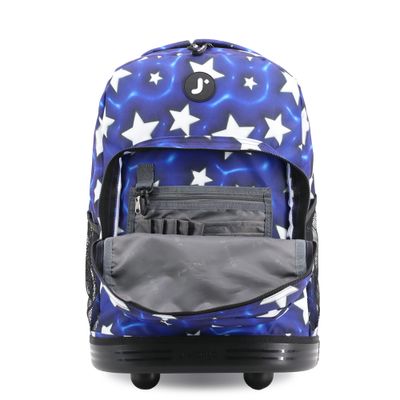 J World New York Sunrise Kids Rolling Backpack - Puffy Star
