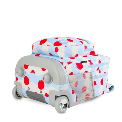 J World New York Sunrise Kids Rolling Backpack - Floating Apple