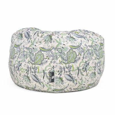 Luxe Decora Flora Collection | Wild Grove | Jungle-Inspired Bean Bag | Soft Fabric | Filled with Polystyrene Beads | Comfortable Seating | Washable Cover | Kids & Adult Sizes (Small) 
