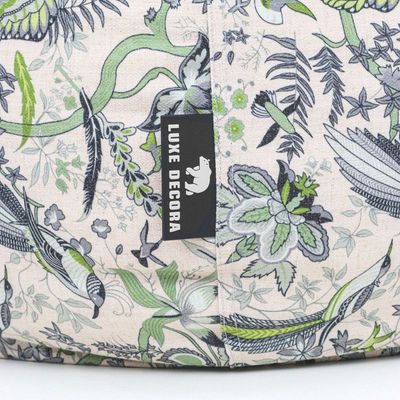 Luxe Decora Flora Collection | Wild Grove | Jungle-Inspired Bean Bag | Soft Fabric | Filled with Polystyrene Beads | Comfortable Seating | Washable Cover | Kids & Adult Sizes (X-Large) 