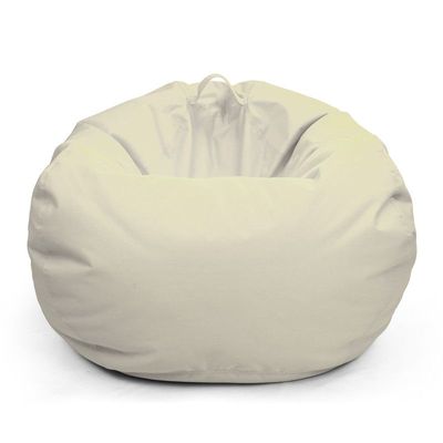 Jumbble Warper Outdoor Bean Bag | Water-Repellent Fabric | Comfortable Indoor & Outdoor Seating | Durable & Lightweight | Easy to Clean | Kids & Adults (Cream, Kids-XS)