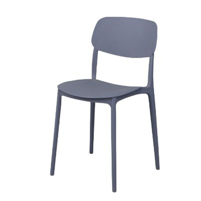 Mahmayi UL UT-C100 Stackable Plastic Chair Durable PP Material Lightweight Space Saving Design for Home, Office and Cafeteria - Grey