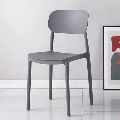 Mahmayi UL UT-C100 Stackable Plastic Chair Durable PP Material Lightweight Space Saving Design for Home, Office and Cafeteria - Grey