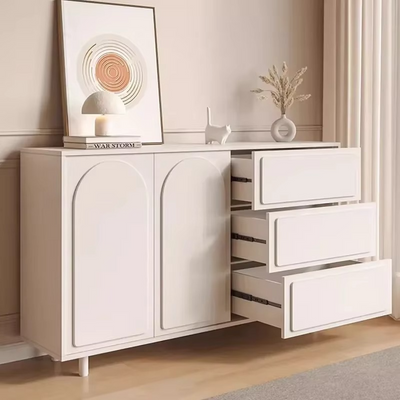 Luxury Corner Cabinets Sideboard Organizer Jewelry Vanity Designer Living Room Cabinets Drawers,OFF-White