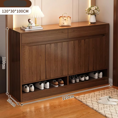 Entrance Hall Organizer Shoe Cabinet Storage For Living Room, Brown