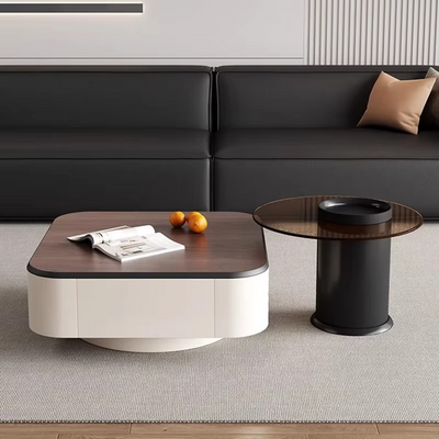 Beauty Design Coffee Table Luxury Nordic Premium Display Coffee Tables Modern, Brown & Cream