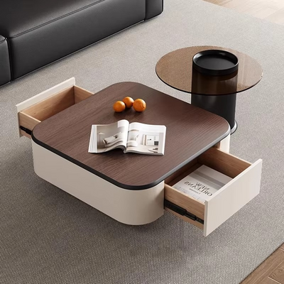 Beauty Design Coffee Table Luxury Nordic Premium Display Coffee Tables Modern, Brown & Cream