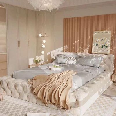 Blush Royale Velvet Bed Frame