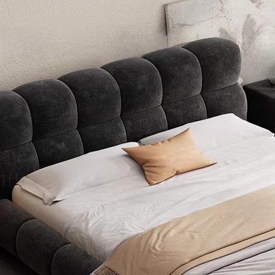 Bedroom Nordic Headboard Fancy Black Luxury Bed