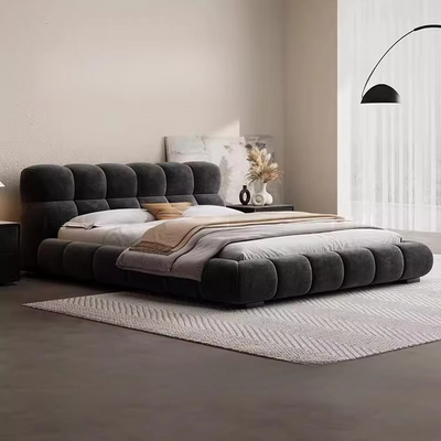 Bedroom Nordic Headboard Fancy Black Luxury Bed