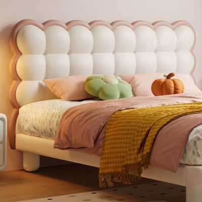 Modern Children's Bed Girls Princess Pink Queen Bed