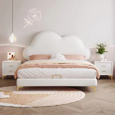 Designer Cream Small Family Bed Girls Kid Kawaii