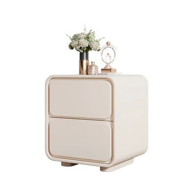 Modern Style Bedroom Nightstand Solid Color