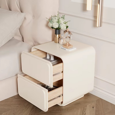 Modern Style Bedroom Nightstand Solid Color