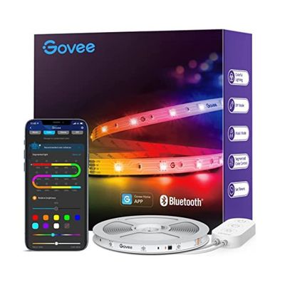 Govee RGBICSmart LED Lights DIY Multiple Colors, Color Changing LED Lights Music Sync, Indoor, 16.4ft 