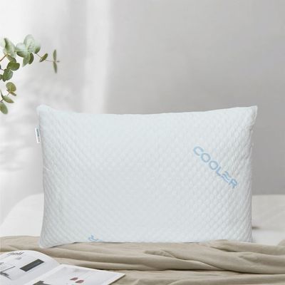 Breathable Coolant Pillow Protector 100% Waterproof Standard Size 50x75cm,White 