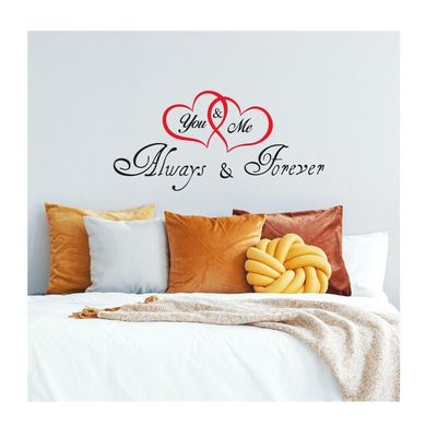 StickieArt Quote: "You & Me..." Wall Stickers, Home Decoration DIY Removable Decals for Living Room Bedroom, Large, 60 X 90 cm, STA-437