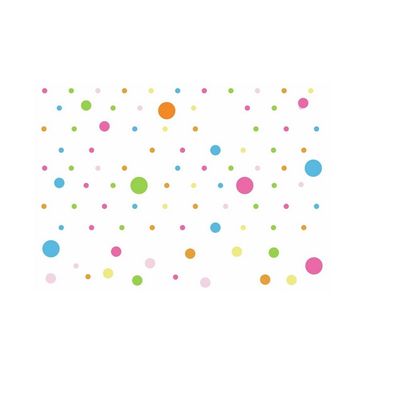 StickieArt Pattern: Mixed Polka Dots Wall Stickers, Home Decoration DIY Removable Wall Decals for Living Room Bedroom, Large, 60 X 90 cm, STA-434