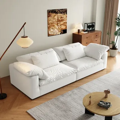 Cloud Sofa 2-Seater Fabric sofa– White