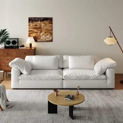 Cloud Sofa 2-Seater Fabric sofa– White