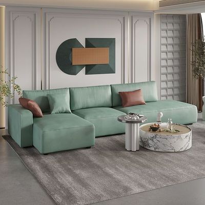 Costa Modular 4 Seater L-Shape Velvet Sofa