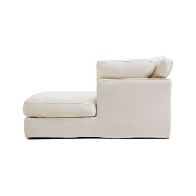 Eclipse 4 Seater L-Shape Polyester Sofa – White Eclipse 4 Seater L-Shape Polyester Sofa – White