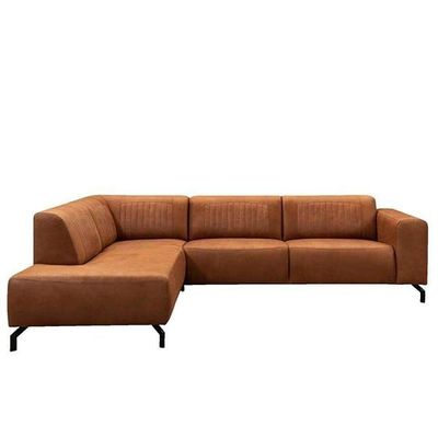 Hammock 3-Seater L-Shape Sofa Brown