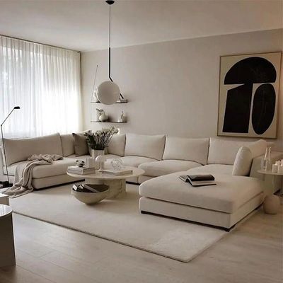 Leroy 5-Seater Modular Sofa Cream