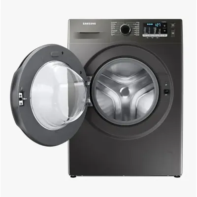 Samsung 8 Kg Front Loading Washing Machine 1400 RPM With Hygiene Steam Silver - WW80TA046AX- International Version