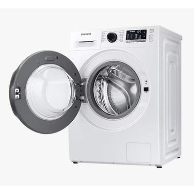 Samsung 9 Kg Front Load Washing Machine 1400 RPM With Eco bubble, Hygiene Steam &amp; Digital Inverter Technology, White- WW90TA046AE- International Version