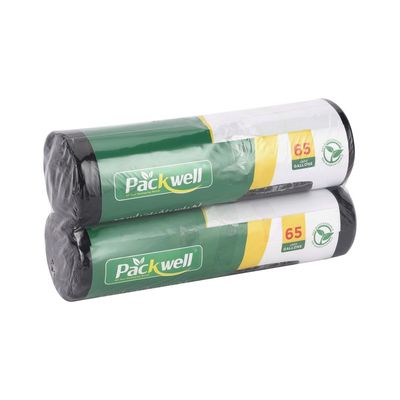 Packwell Garbage bag 95x115 15pcs in each Roll, 2 roll 30 pcs total trash bag waste cover