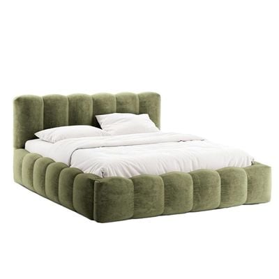 Merlin Hydraulic Storage Twin Bed in Olive