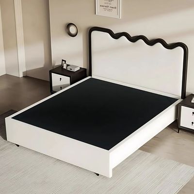 Vega Upholstered Bed Single Size in Black  | L200xW100xH130 - Black 