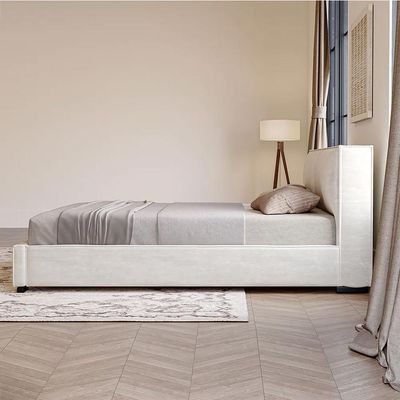 Serene Plateform Bed Queen size in Beige | L200xW160xH110 - Beige