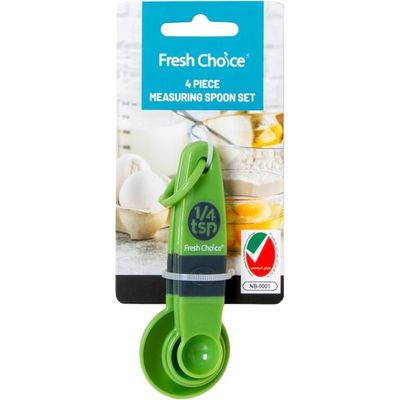Fresh Choice 4 Piece Measuring Spoon Set