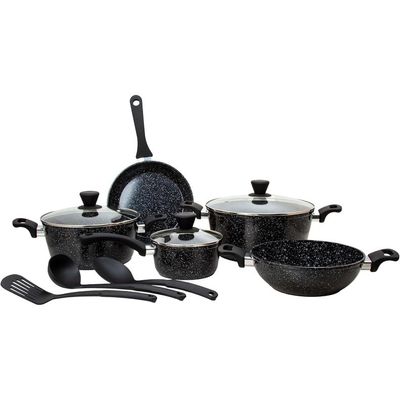 Fresh Choice Marbella 11Pc Pfas Free Forged Aluminum Cookware Set