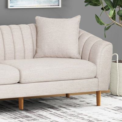 Natasha Contemporary Sofa Loveseat | L85xW220xH85 - Beige