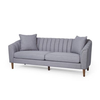 Natasha Contemporary Sofa Loveseat | L85xW220xH85 - Grey
