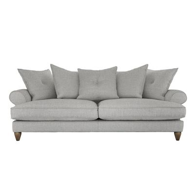 Amora 4 Seater Fabric Scatter Back Sofa | L110xW235xH96 - Grey