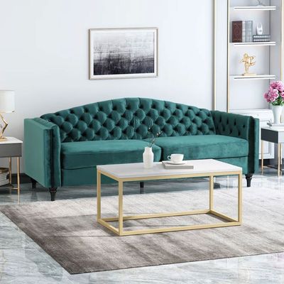 Riggs Square Arm Sofa | L88xW213xH84 - Green